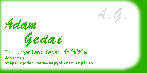 adam gedai business card